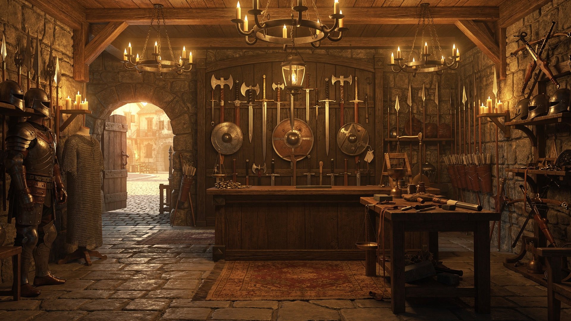 חנות ארינדל - סחר וציוד במשחק Medieval