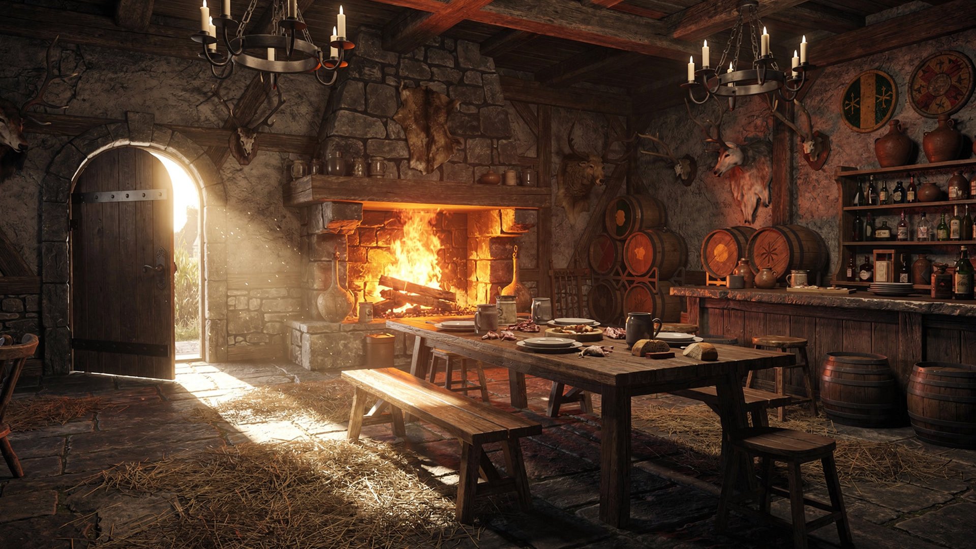 הפונדק - מקום מפגש לשחקנים במשחק תפקידים Medieval